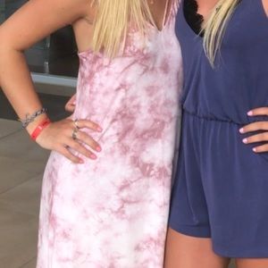 American Eagle Soft & Sexy Pink Tye Dye Dress